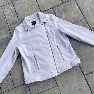 Liverpool Los Angeles Ladies Denim Moto Jacket Size Large